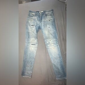 Hudson Designer Skinny Paint Jeans